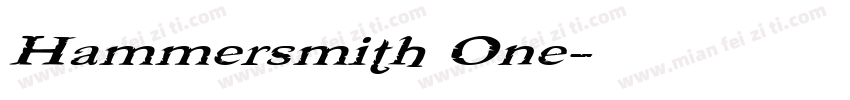 Hammersmith One字体转换